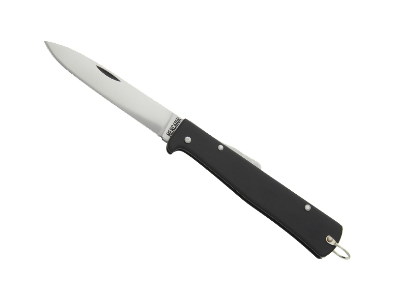 Couteau pliant Otter Mercator - manche noir 11 cm - lame carbone