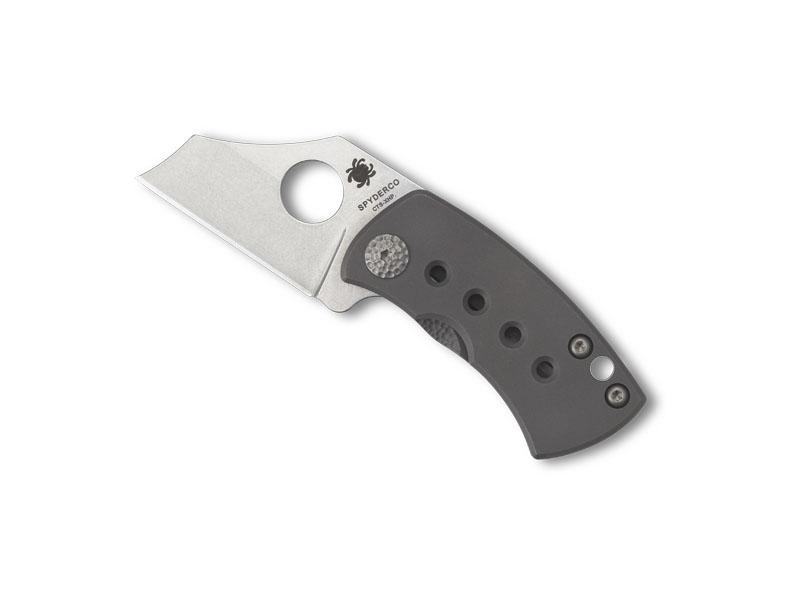 Couteau pliant Spyderco McBee - manche 6 cm titanium gris