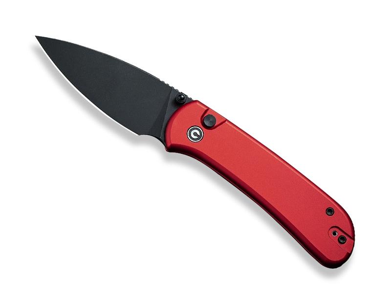 Couteau pliant Civivi Qubit - manche 10,5 cm inox avec plaquettes aluminium rouge