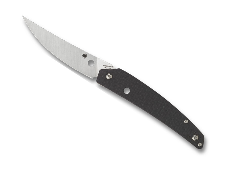 Couteau pliant Spyderco Ikuchi - manche 11 cm fibre de carbone / G10 noir