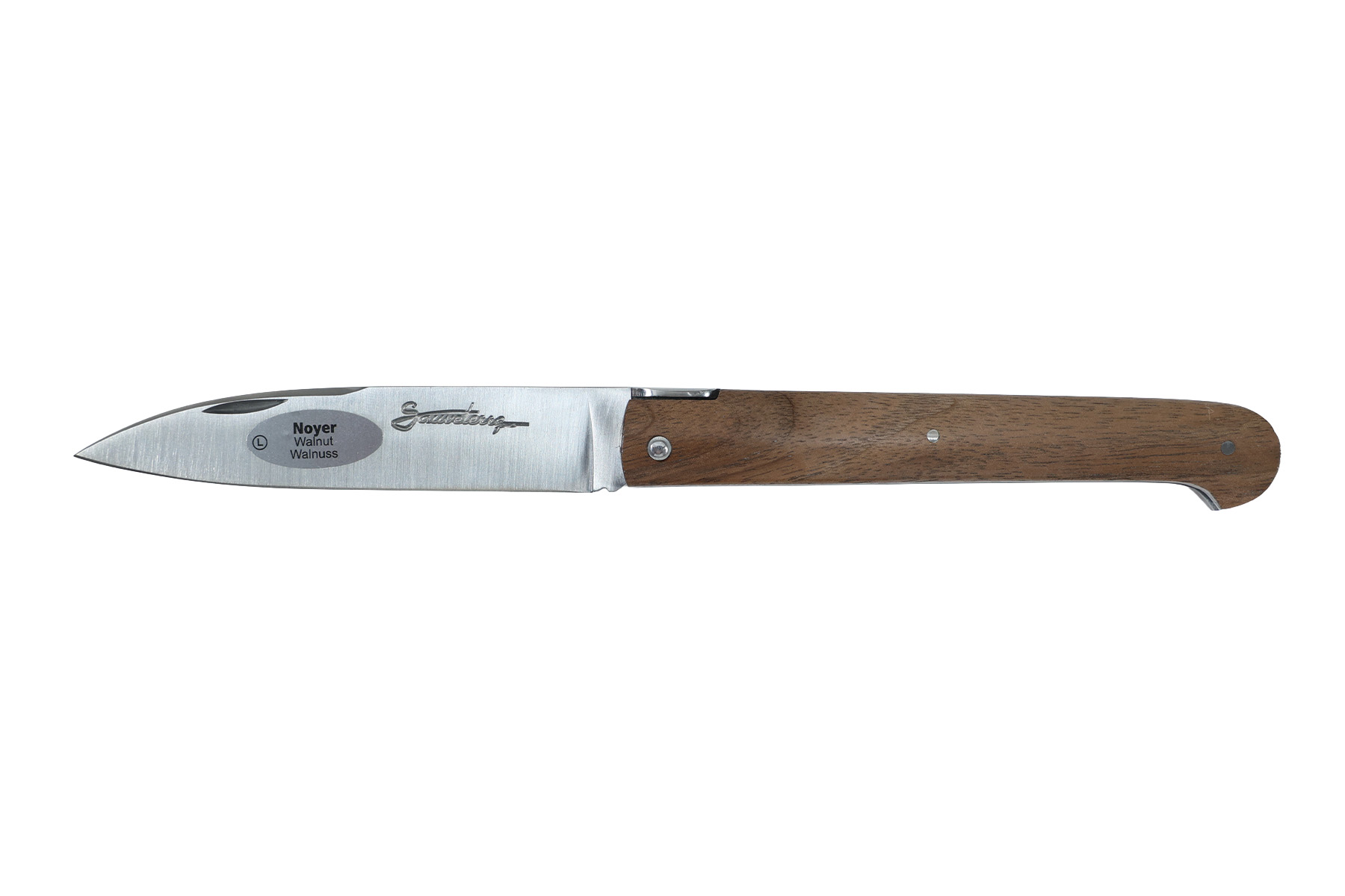 Couteau Sauveterre plein manche 9 cm - Noyer