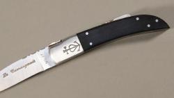 Couteau régional Le Camarguais n°12 trident soudé - 10,5 cm ébène