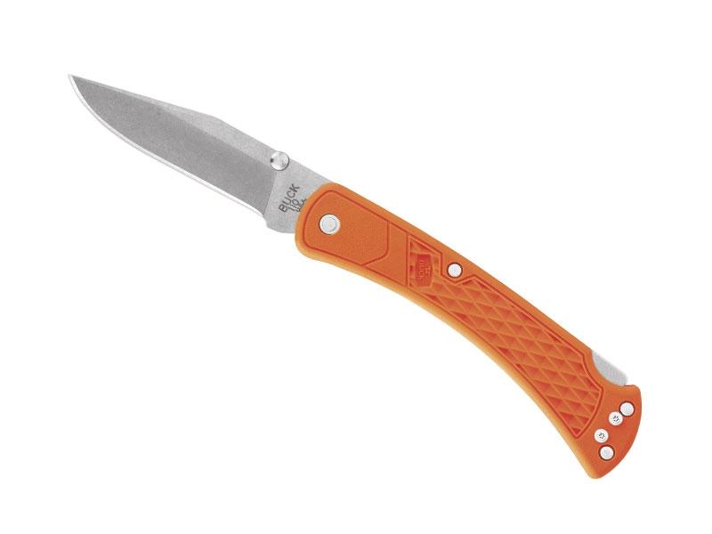 Couteau pliant Buck 110 Hunter Slim Select - manche 12,5 cm nylon orange