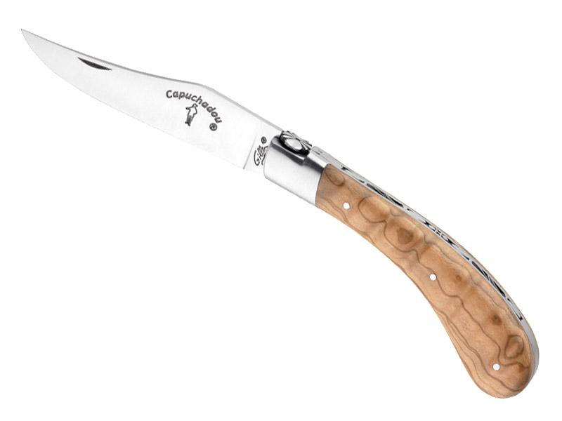 Couteau pliant Le Capuchadou  Fontenille-Pataud - manche 10 cm olivier