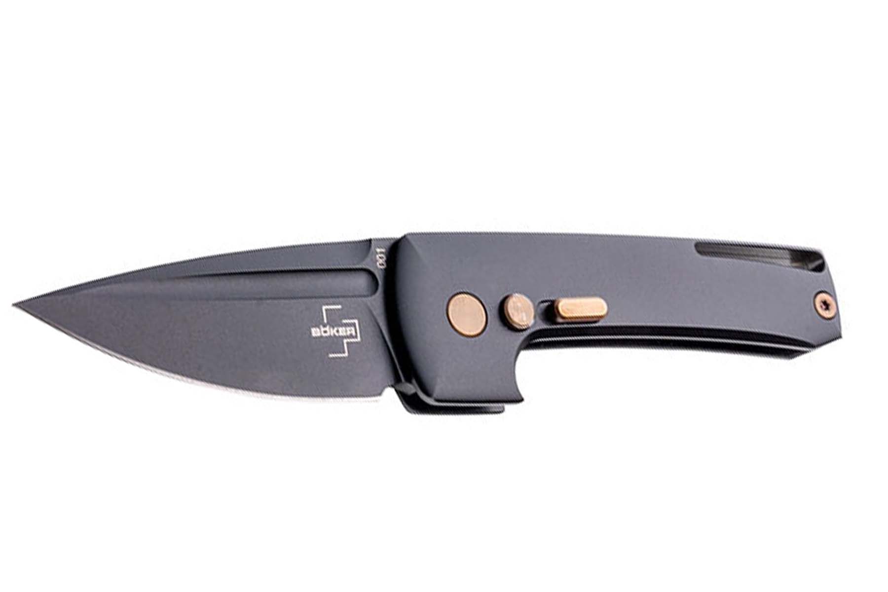 Couteau Böker plus "Harlock Mini" - manche 7 cm aluminium gris