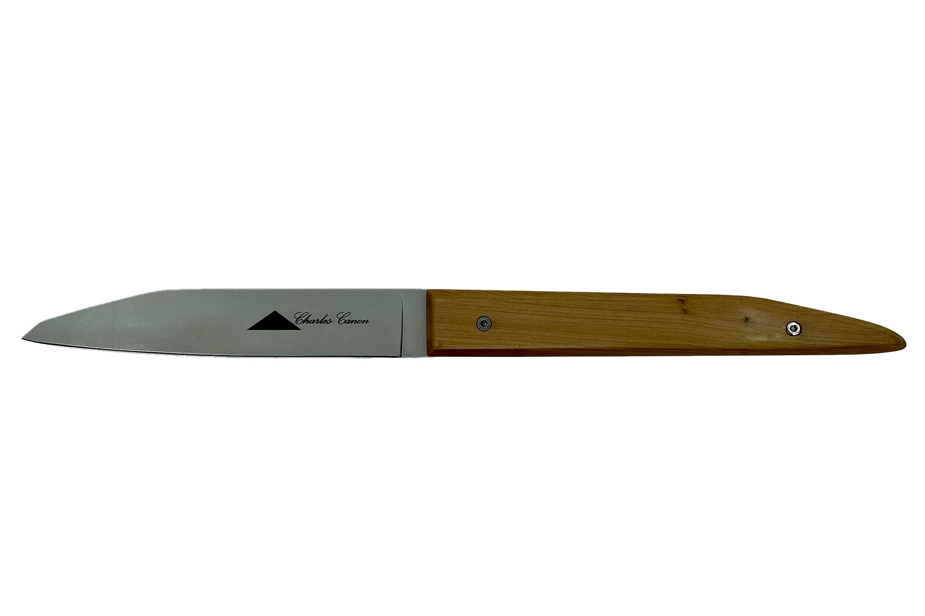 Couteau pliant par Charles Canon - manche 12 cm en genévrier