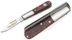 Couteau Böker Plus Barlow Classic Gold - manche bois de fer et mitres laiton