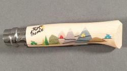 Couteau Opinel n°8 Tour De France 2021 en bois de charme