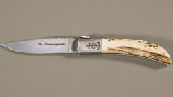 Couteau régional Le Camarguais n°12 trident soudé- 10,5 cm bois de cerf