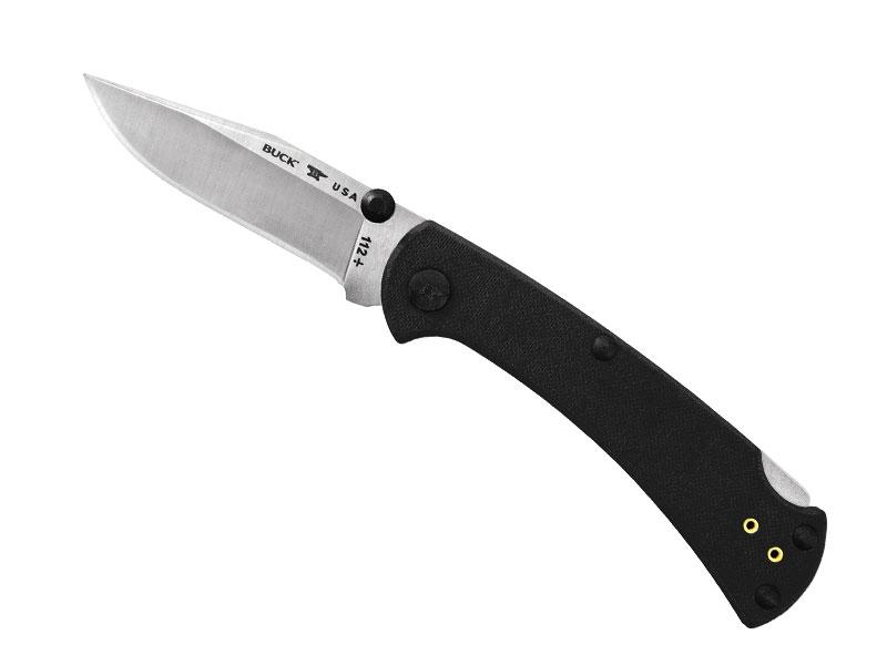 Couteau pliant Buck 112 Slim Pro TRX - manche 11 cm G10 noir