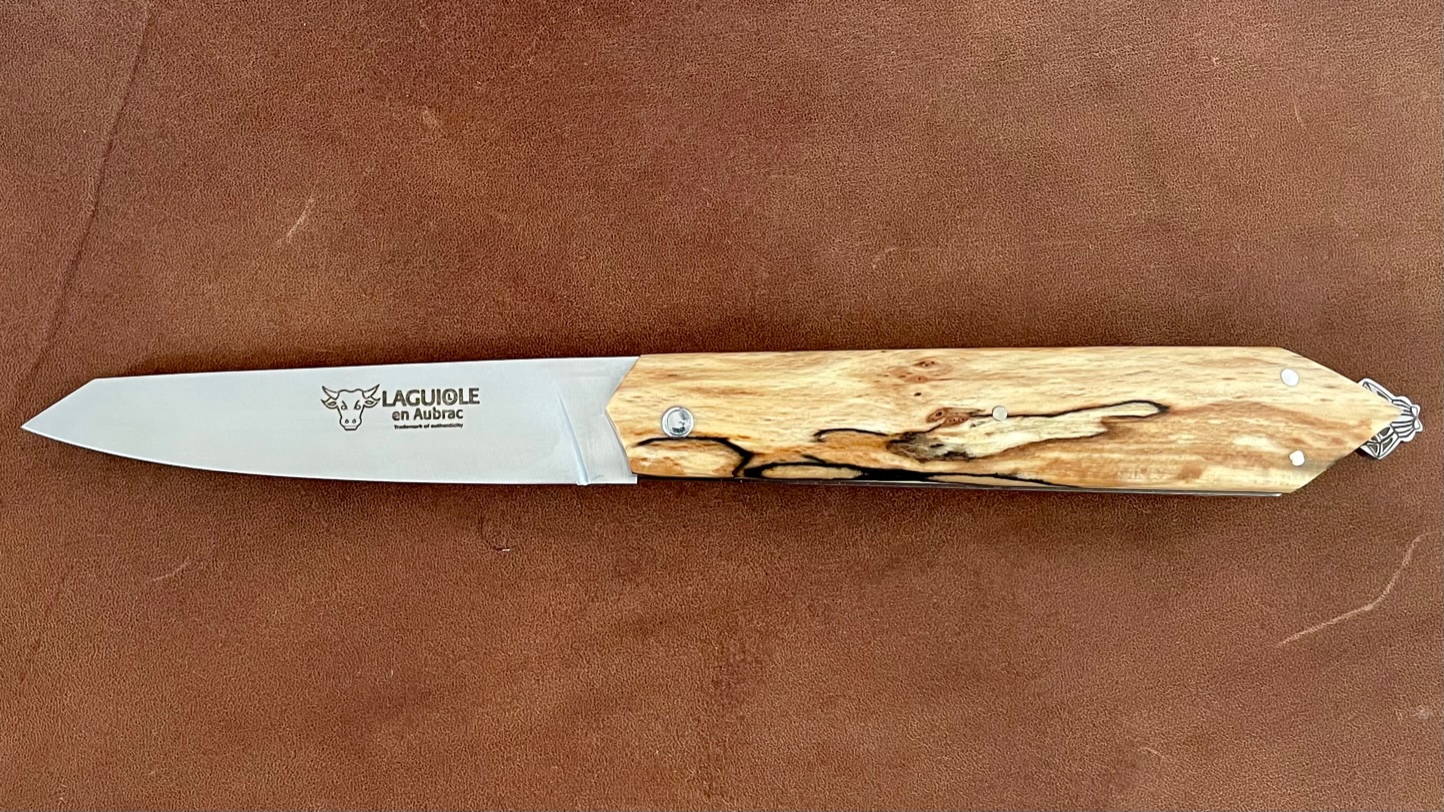 Couteau Laguiole en Aubrac le "Bee Back"  bois d'Aubrac