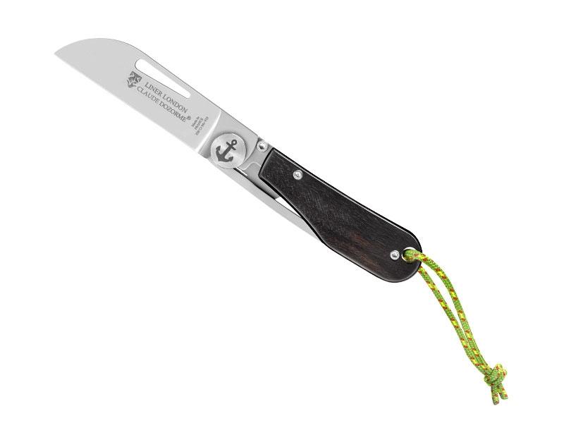 Couteau London par Claude Dozorme - manche 11 cm habillage ébène