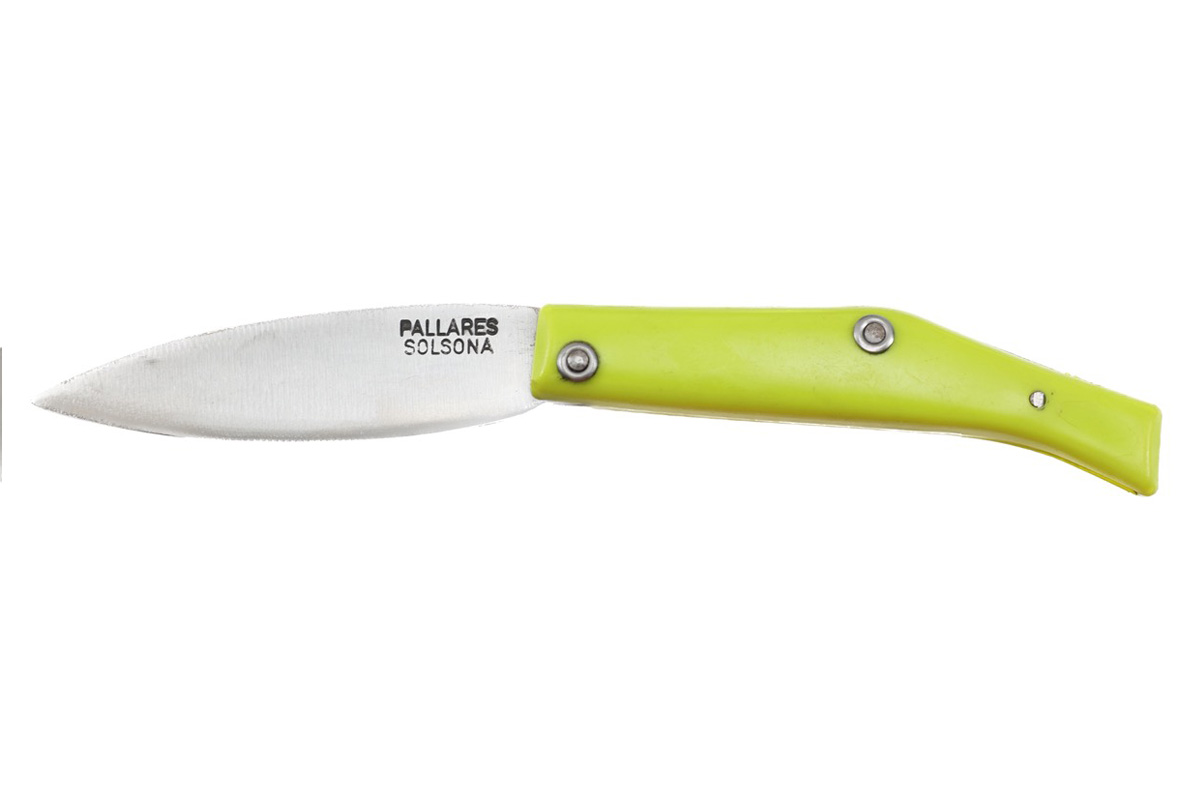Couteau pliant Pallarès Solsona - Couteau de poche Común n°00 vert - 7 cm acier carbone