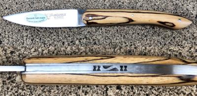Couteau LO FAU de Laguiole en Aubrac -12 cm Bois d'Aubrac