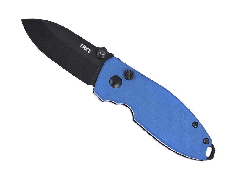 Couteau CRKT Squid - manche 9 cm micarta bleu