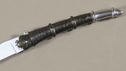 Couteau Forge de Laguiole par Stéphane Rambaud - Manche 14 cm en fibre de carbone et inox