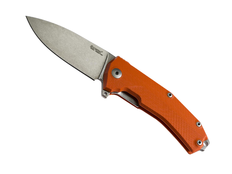 Couteau pliant Lionsteel Kur - manche 12 cm G10 orange