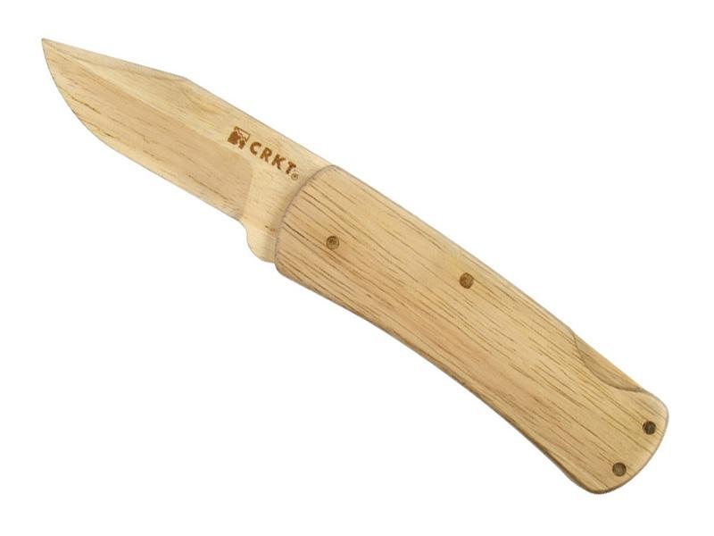 Couteau pliant CRKT "Nathan" en bois à assembler