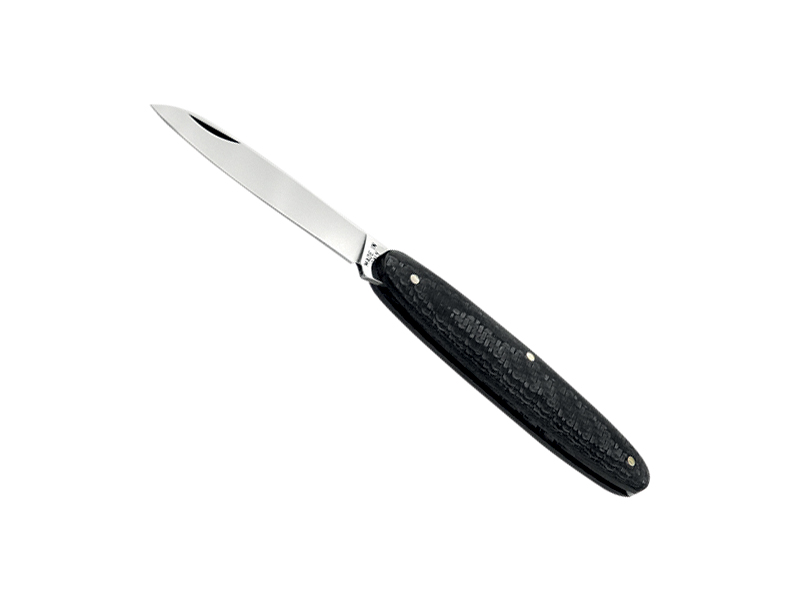 Couteau Maserin Navette - manche 9 cm fibre de carbone noir