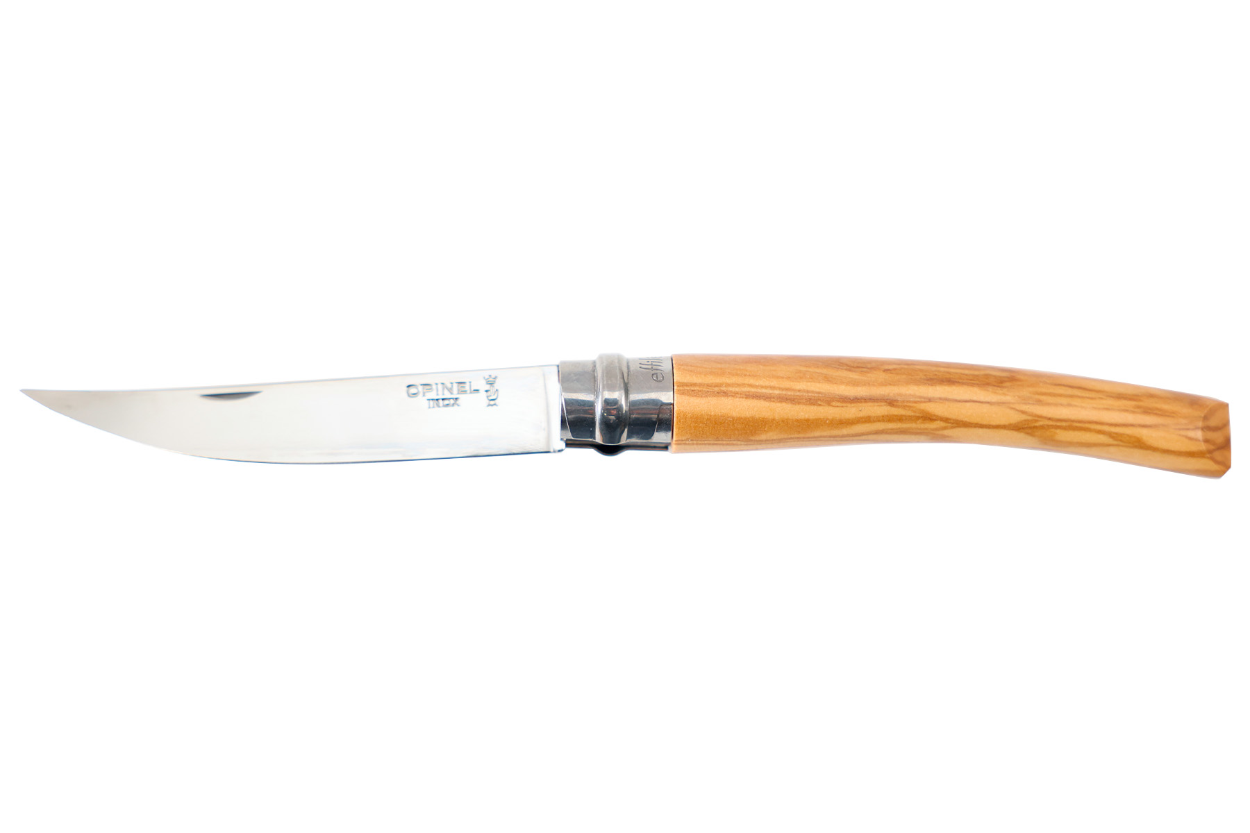Couteau Opinel n°10 lame effilée - olivier - nouvelle version