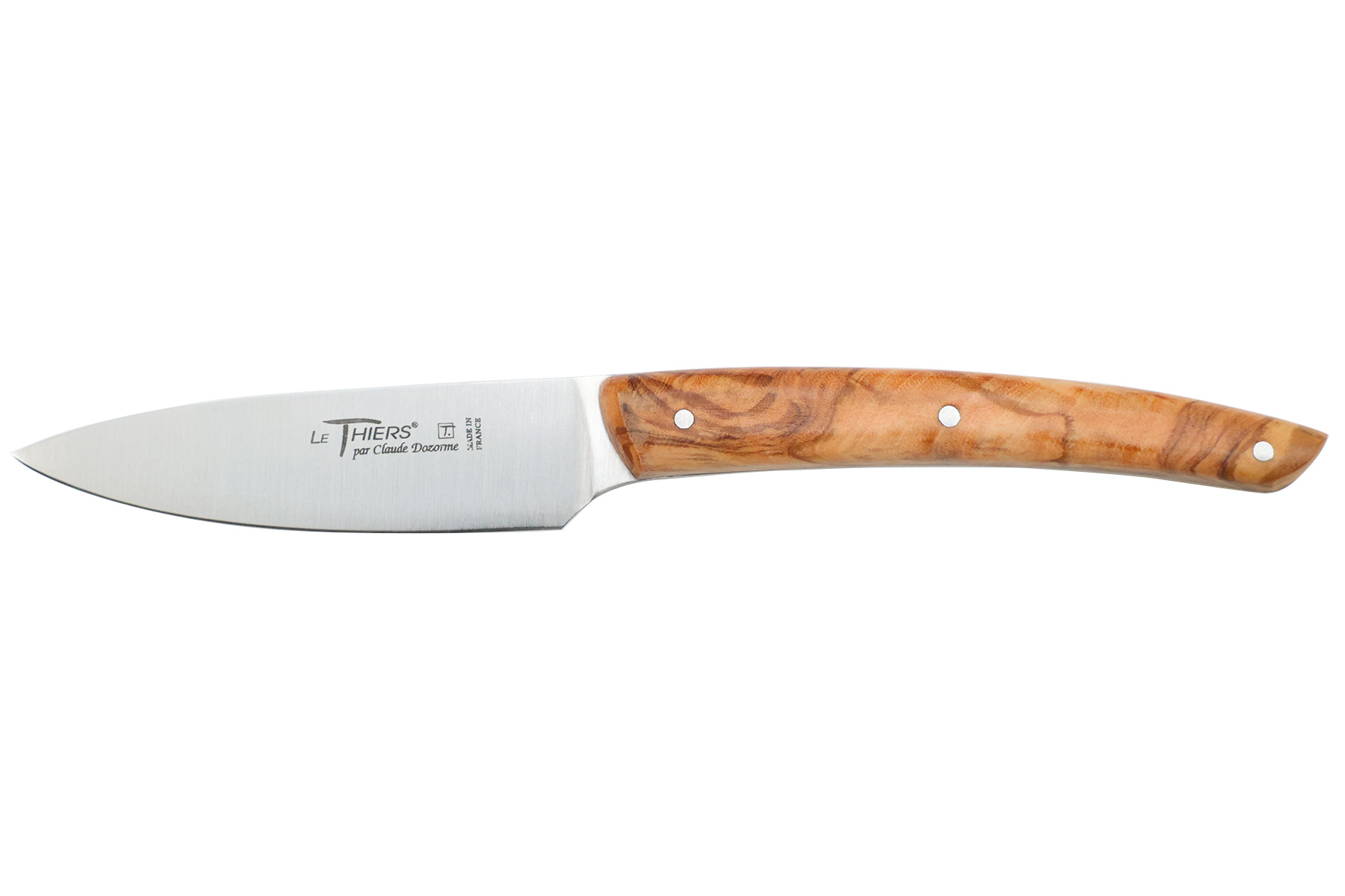 Couteau d'office C. Dozorme cuisine au quotidien 10 cm - manche olivier