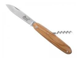 Couteau Douris Chastel Navette 2 pièces - manche 10 cm olivier