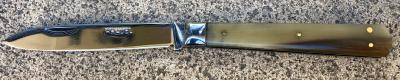 Couteau cran force Le Pradel corne blonde 84 mm