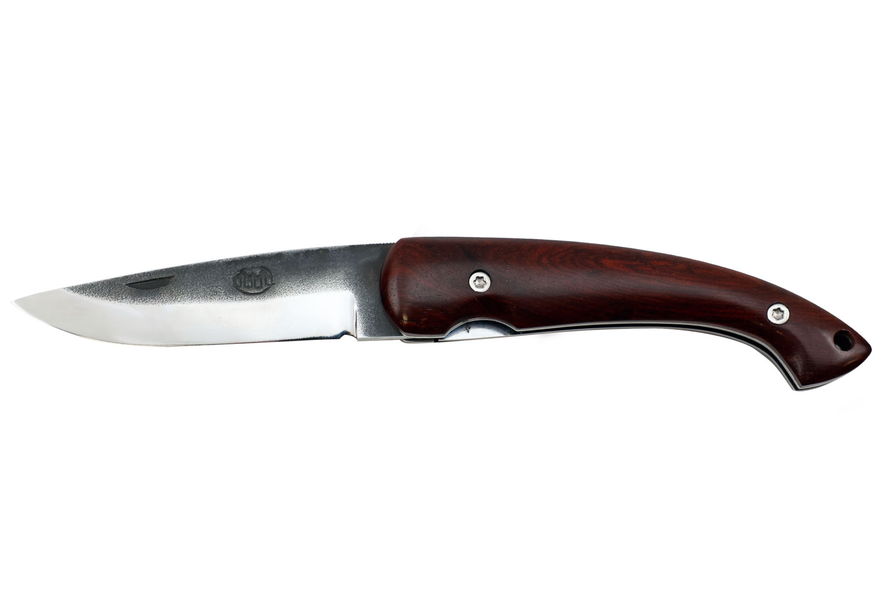 Couteau pliant artisanal Citadel modèle "Trident" -  bois de rose