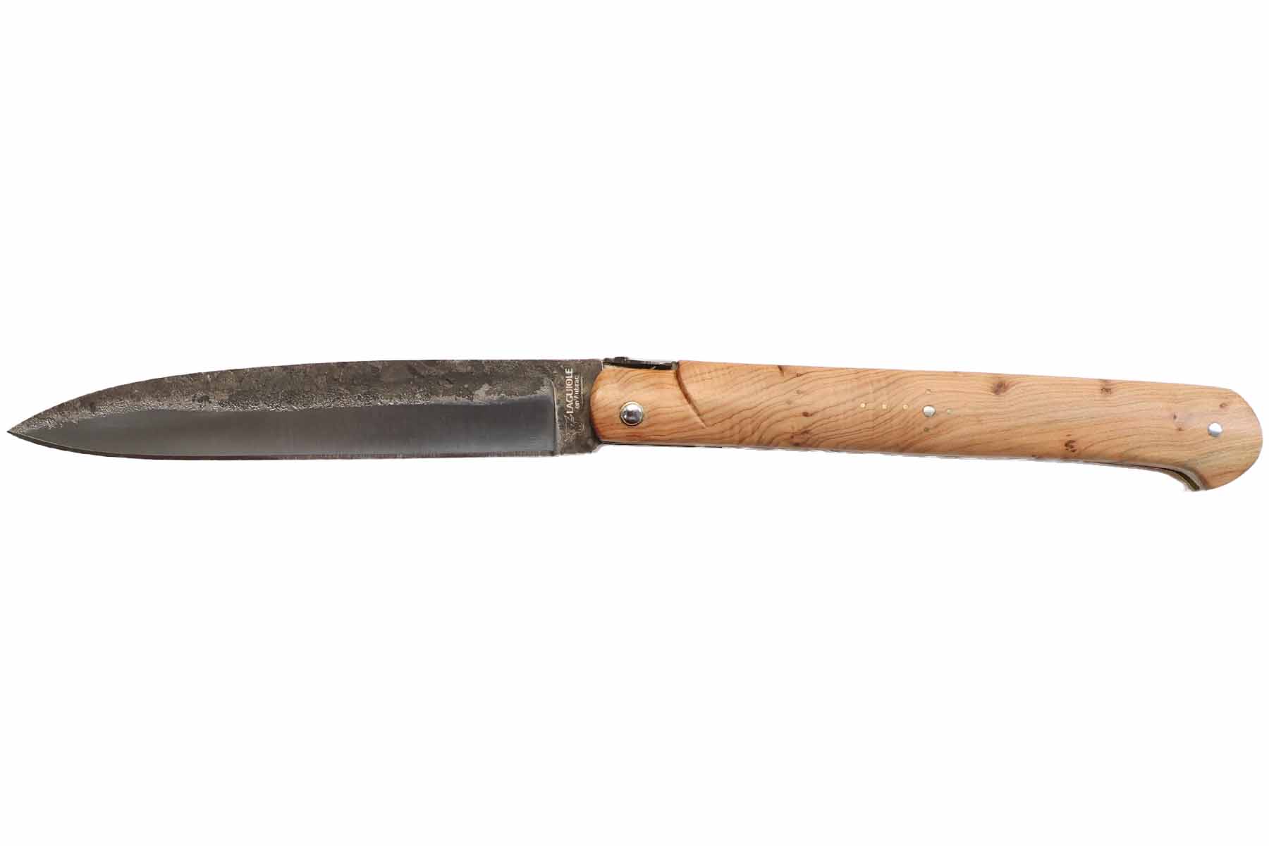 Couteau pliant Laguiole en Aubrac 13 cm droit  - genévrier