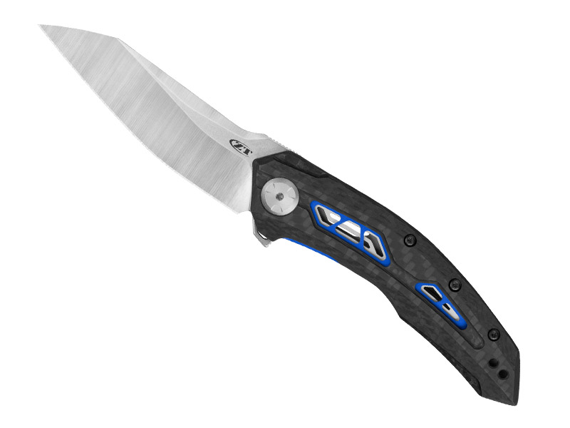 Couteau pliant Zero Tolerance - manche à trous 12 cm fibre de carbone noir