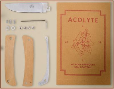 Kit "fabriquer son couteau soi-même" Accolyte - hêtre