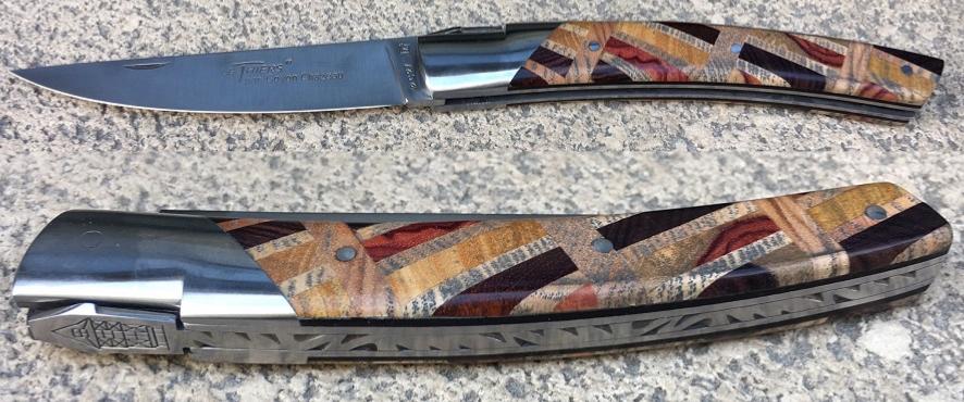Couteau Le Thiers De Goyon Chazeau Marqueterie 12 Cm Couteau Le Thiers De Goyon Chazeau Marqueterie 12 Cm