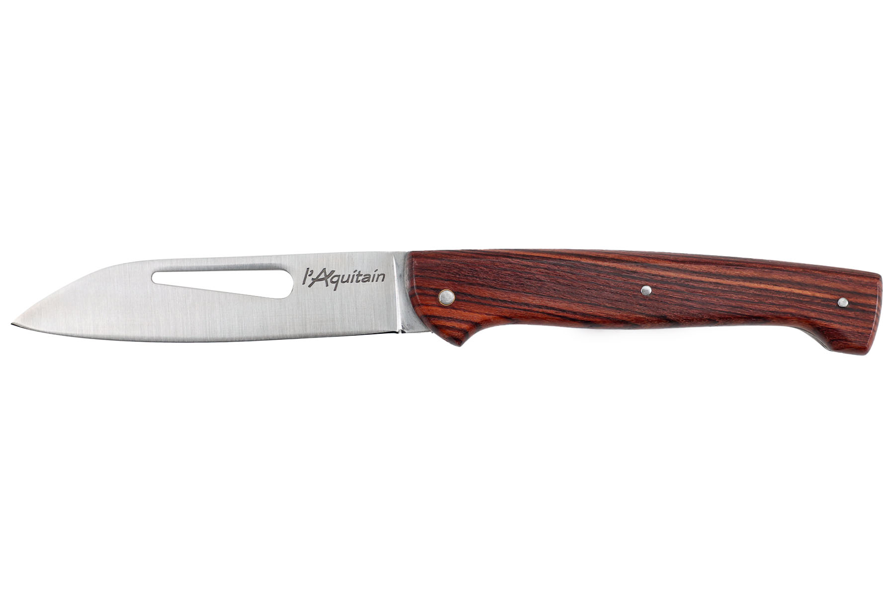Couteau pliant régional modèle L'Aquitain avec démanilleur-  manche en violette