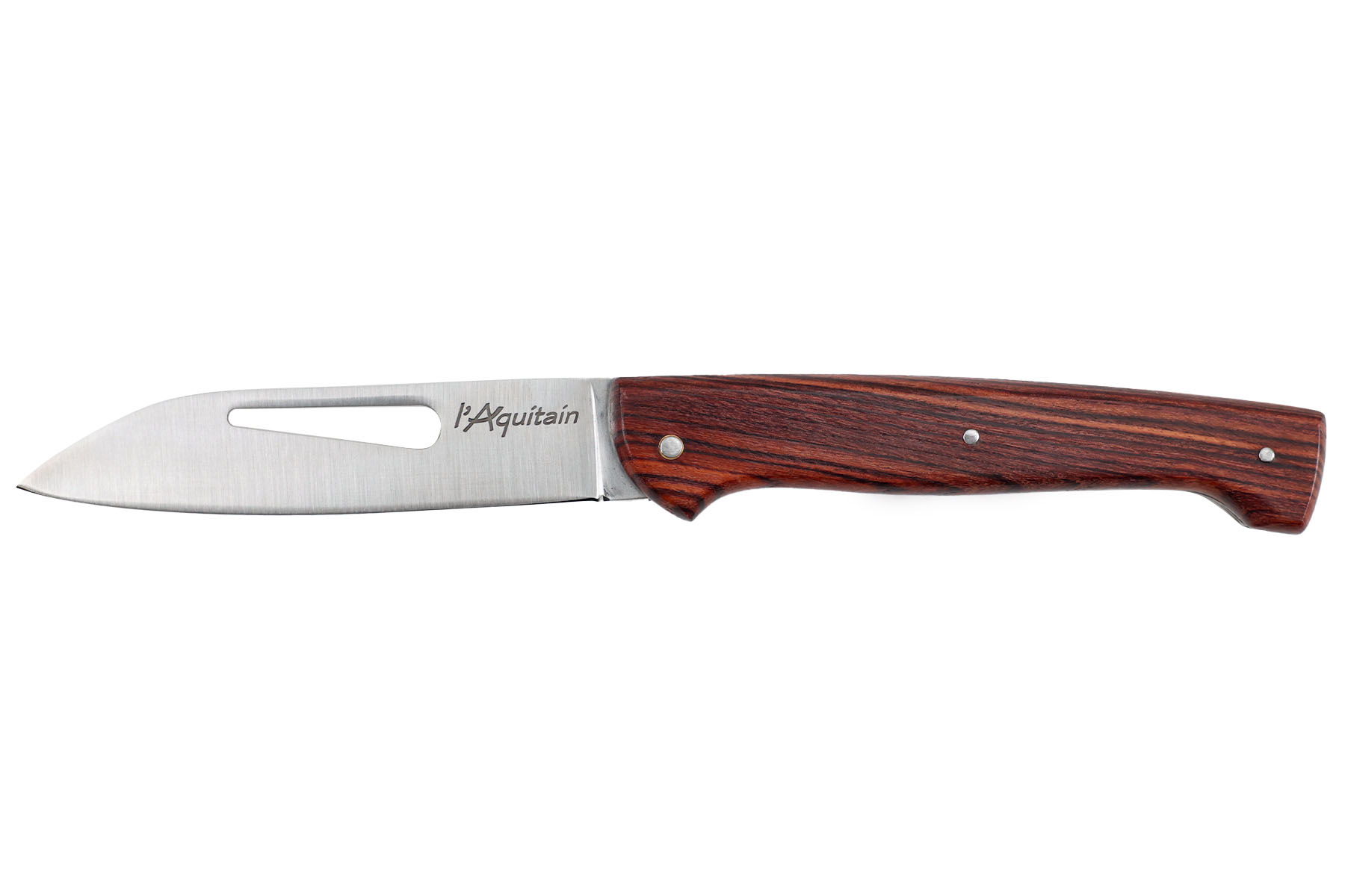 Couteau régional modèle L'Aquitain avec démanilleur-  manche en violette
