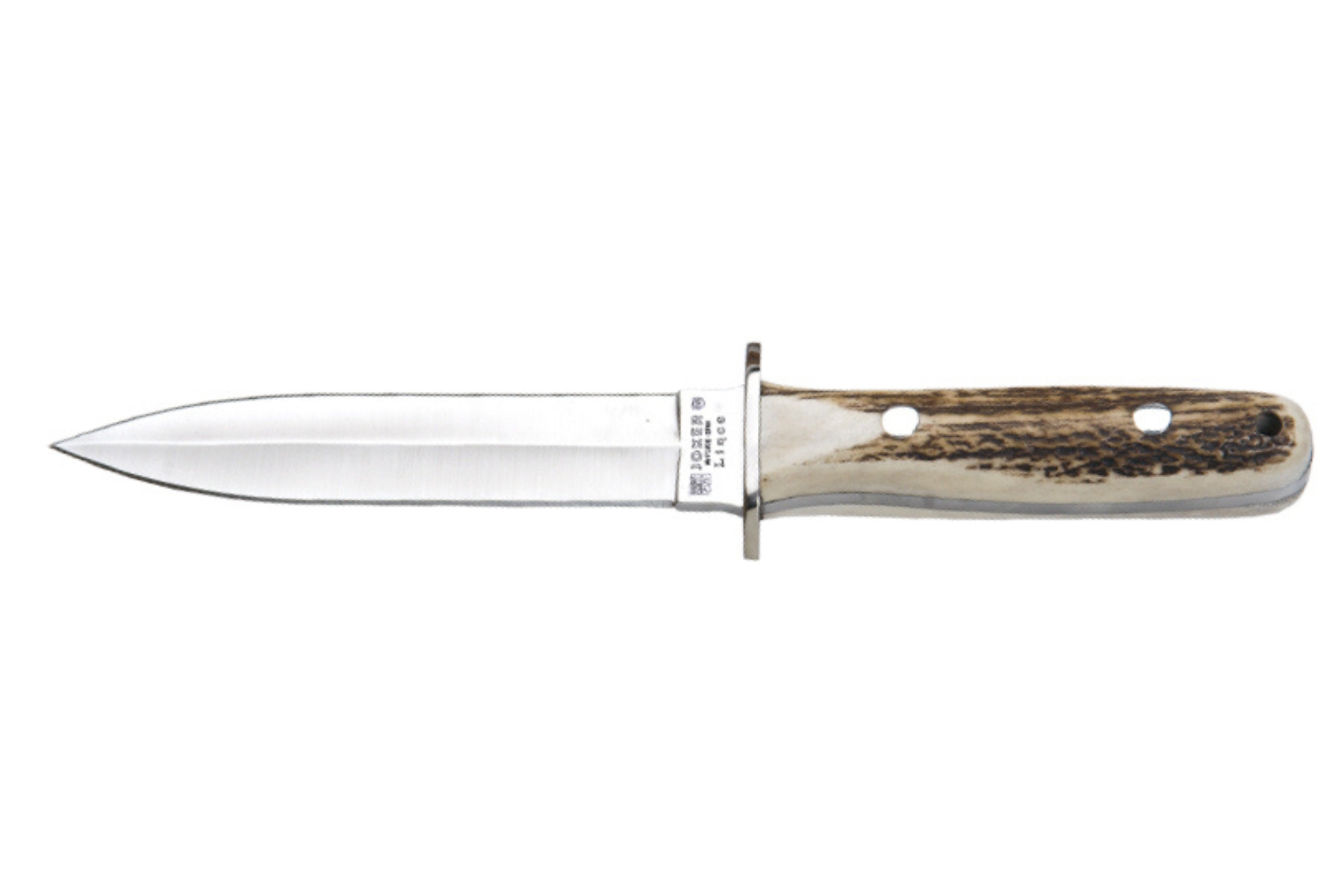 Dague de chasse Joker 15 cm - manche bois de cerf