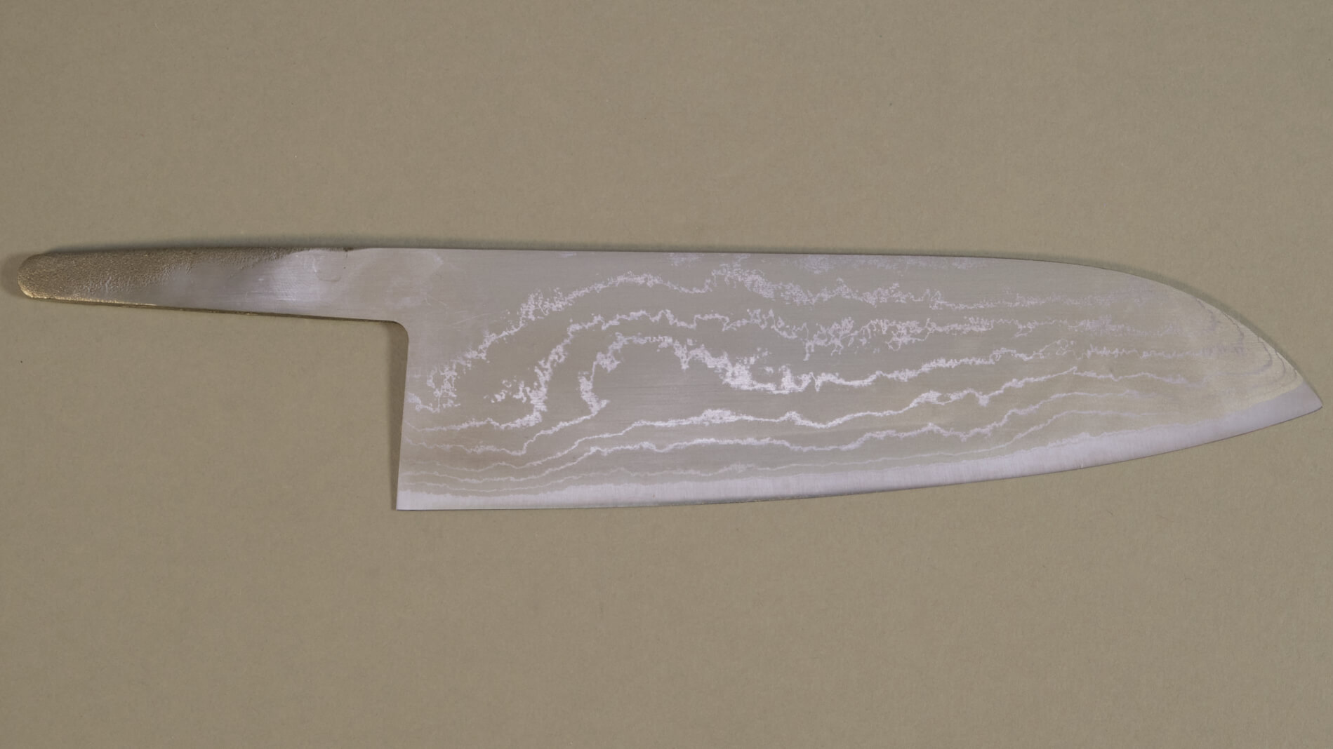 Lame à monter japonaise  White Paper steel damas - Santoku 160 mm