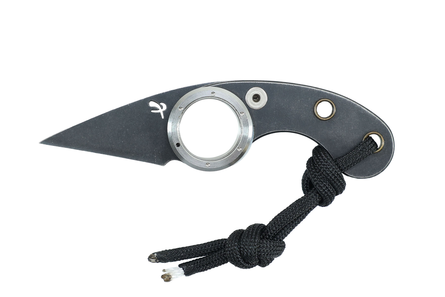 Couteau Mini Griffe acier oxydé par Fred Perrin