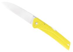 Couteau pliant KIANA de Florinox - manche 11 cm polyamide chargé en fibre de verre jaune motif mer