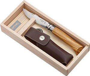 Coffret plumier Opinel N°8 en olivier + étui