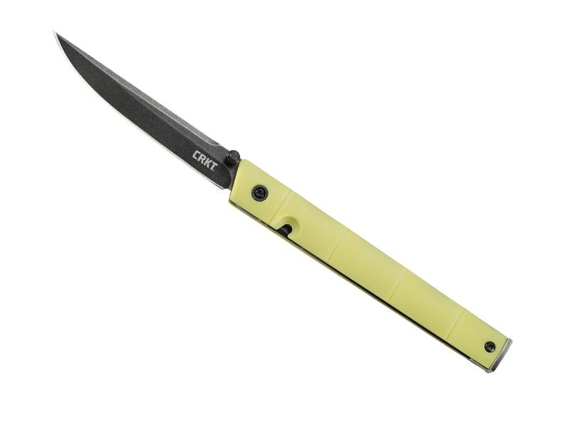 Couteau pliant CRKT CEO - manche 11,5 cm nylon/fibre de verre façon bambou