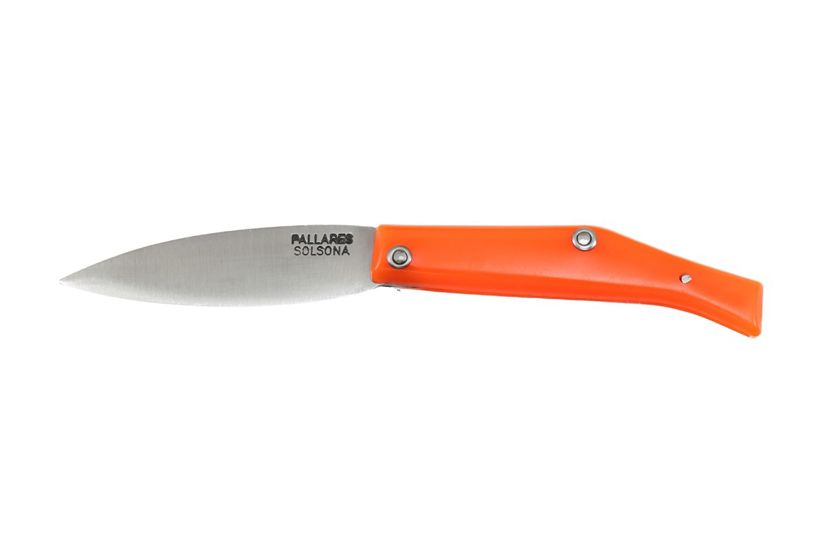 Couteau pliant Pallarès Solsona - Couteau de poche Común n°00 orange - 7 cm acier carbone