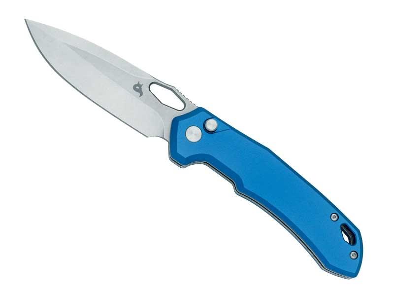 Couteau Black Fox Atros - manche 11,5 cm aluminium bleu