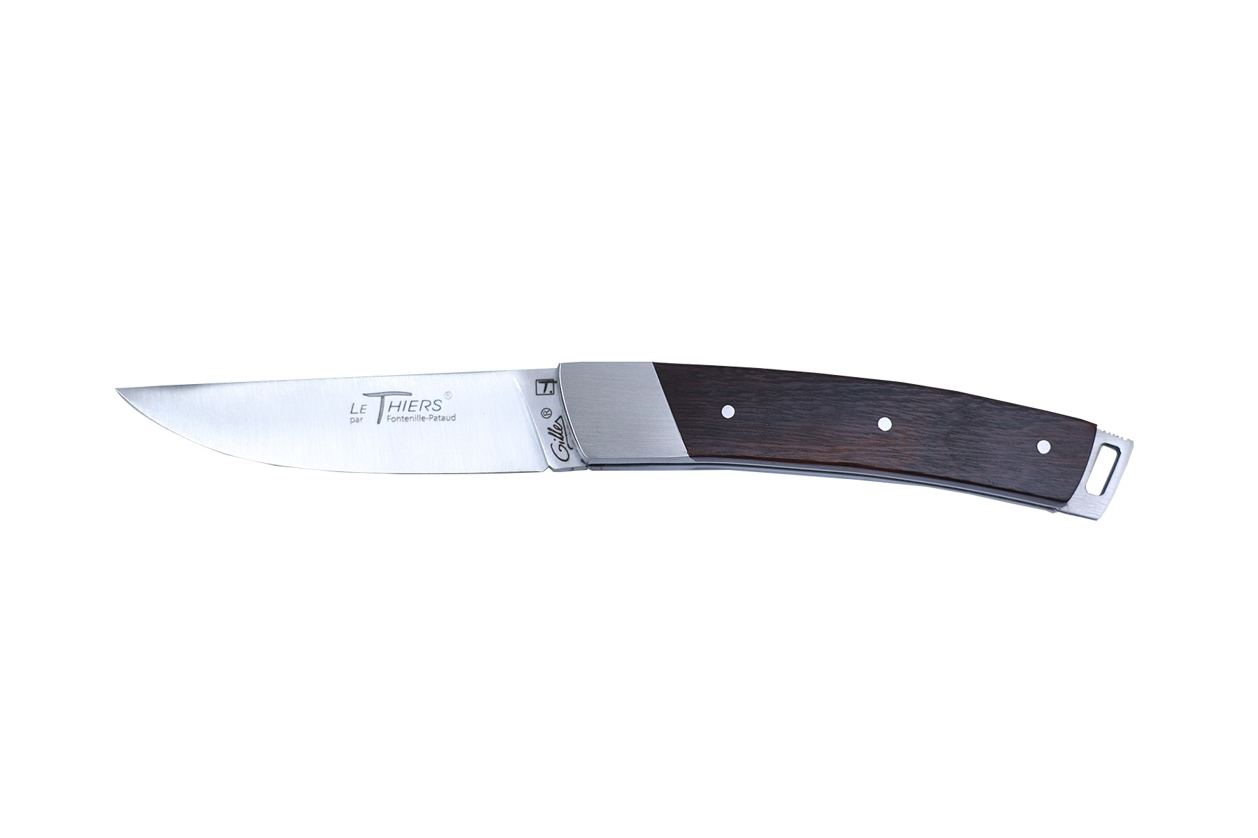 Couteau Le Thiers Pocket de Fontenille Pataud fait main - Bois de fer