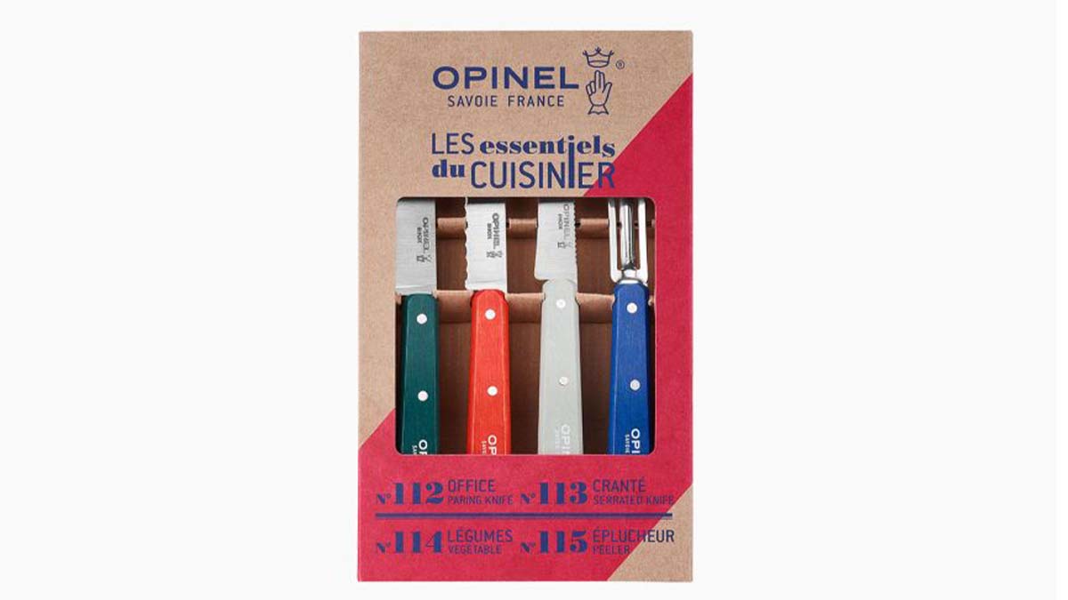 Coffret Opinel Les essentiels du cuisinier Primo - 4 couteaux
