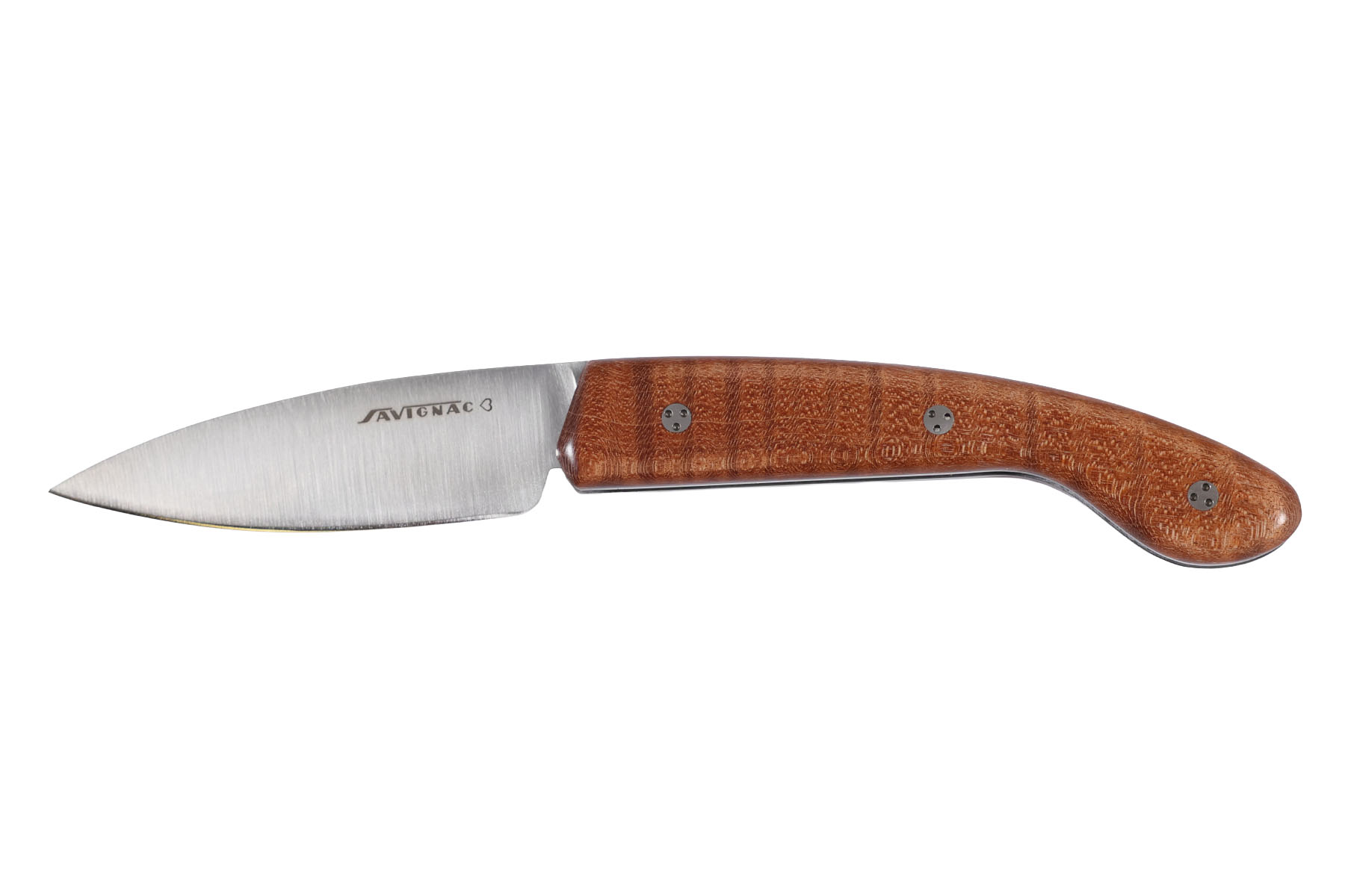 Couteau l'ariégeois cran carré par la coutellerie Savignac - érable ondé