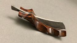 Couteau Le Phasme - Coutellerie Savignac Bois de fer Damasteel