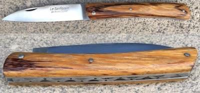Couteau Le SANFLORAIN Bois de serpent acier inox