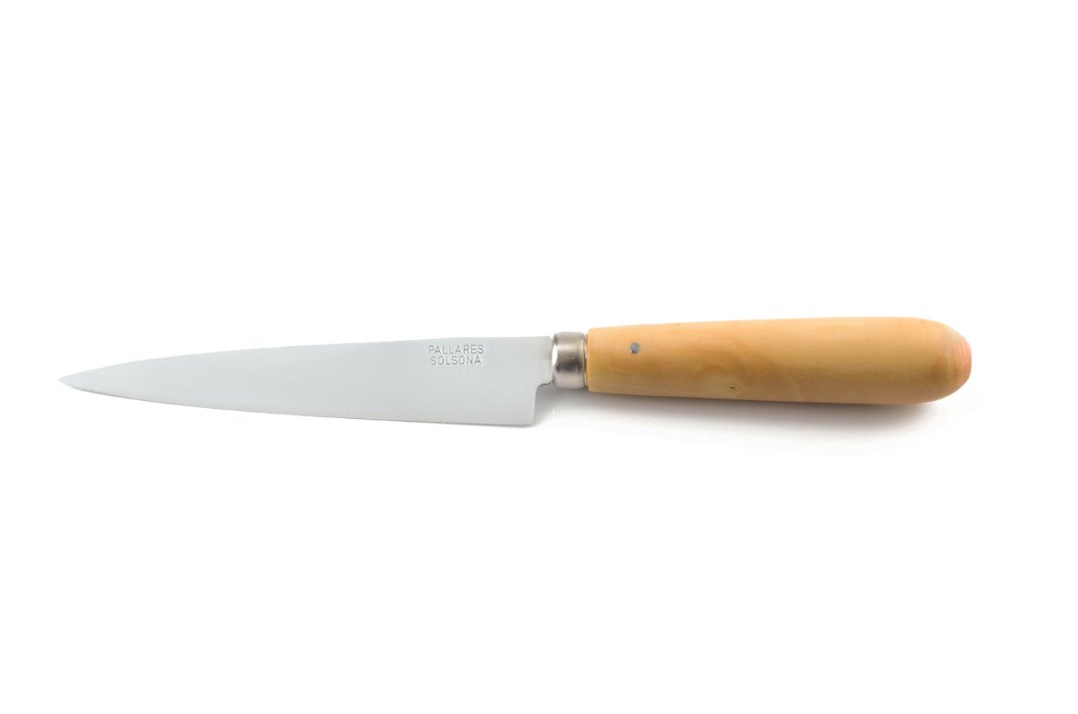 Couteau de cuisine Pallarès Solsona - Couteau utilitaire pointu 12 cm acier carbone