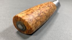 COUTEAU FIXE PUUKKO DE LAURENT JUHEL BOULEAU MADRÉ