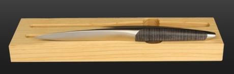 Coffret de deux couteaux de table Sknife pointes droites - frêne